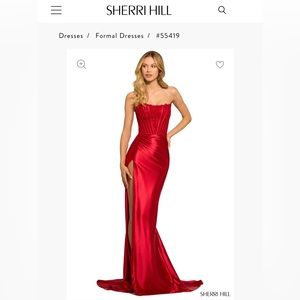 Sherri hill black prom dress